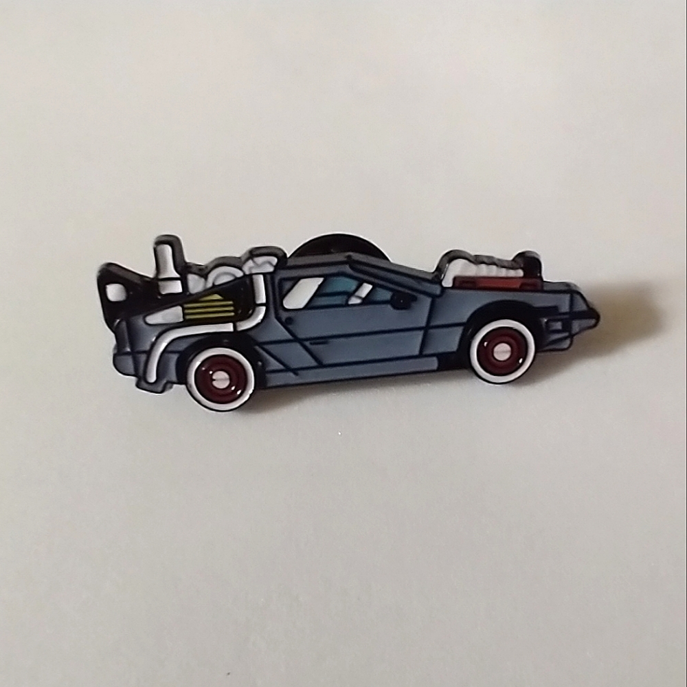 🧁 3/$30 Back to the Future DeLorean Time Machine Car Enamel Pin NEW